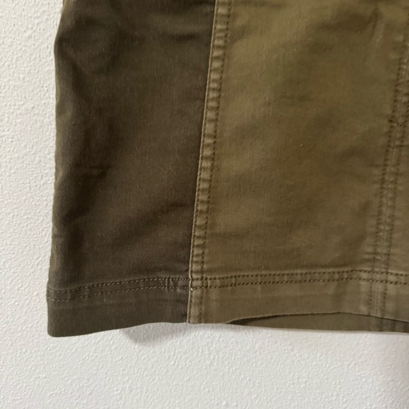 Free People Modern Femme Mini Skirt Brown Colorblock Two Tone Coastal Cowgirl-10 - Picture 4 of 8